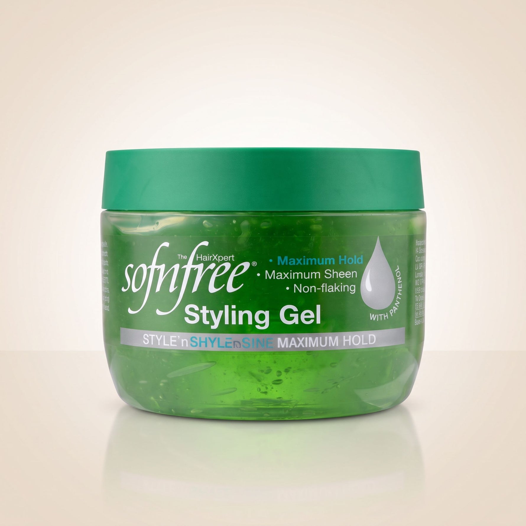 Sofn Free Styling Gel Vert 250 ml - hero