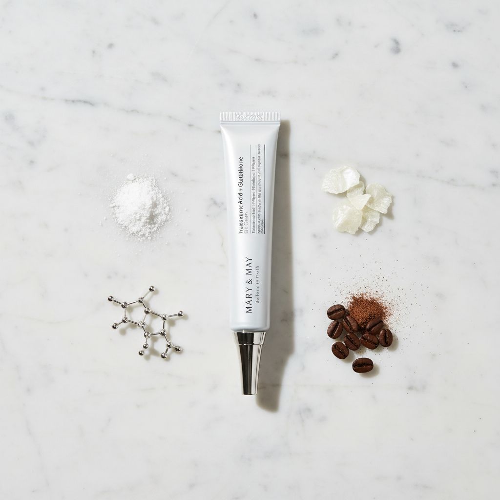 [Mary&May] (RENEW) Tranexamic Acid+ Glutathion Eye Cream 30ml — Éclat et jeunesse du regard - ingredients