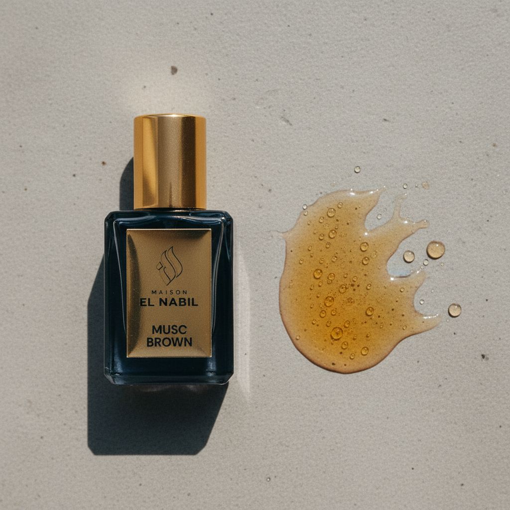 EL NABIL MUSC BROWN 5ML - texture