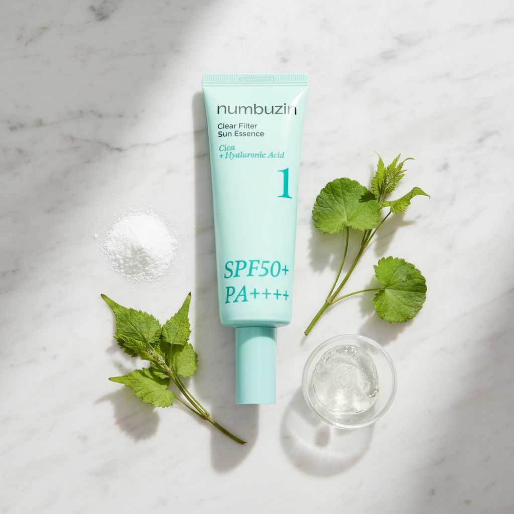 [Numbuzin] No.1 Clear Filter Sun Essence SPF50+ PA++++ — Protection solaire ultra légère - ingredients