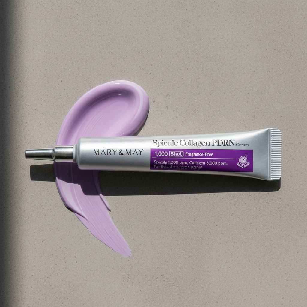 [Mary&May] Spicule Collagen PDRN Cream 15g — Collagène régénérant pour peau ferme - texture