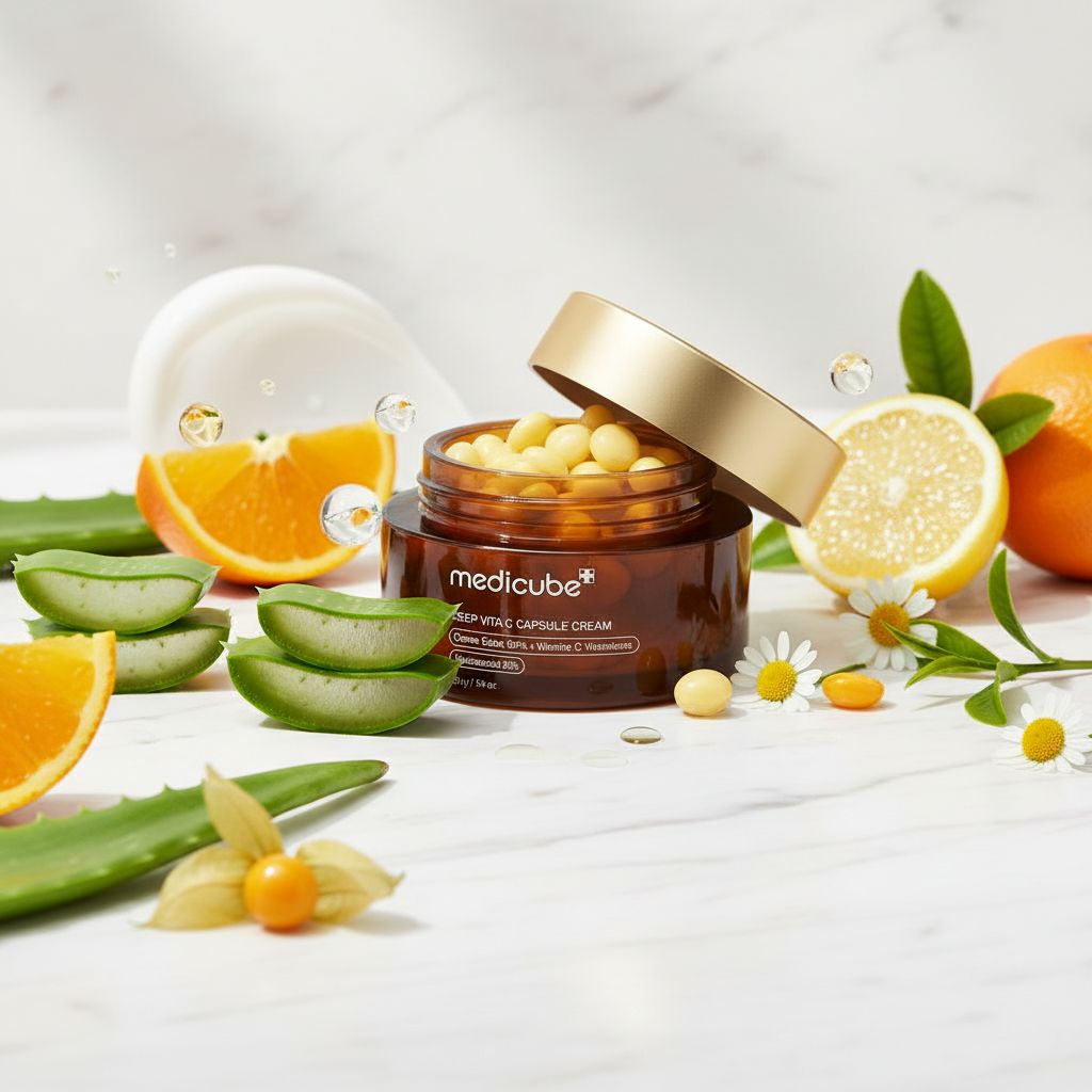 Medicube Deep Vita C Capsule Cream – Crème Éclat à la Vitamine C 55 g - ingredients