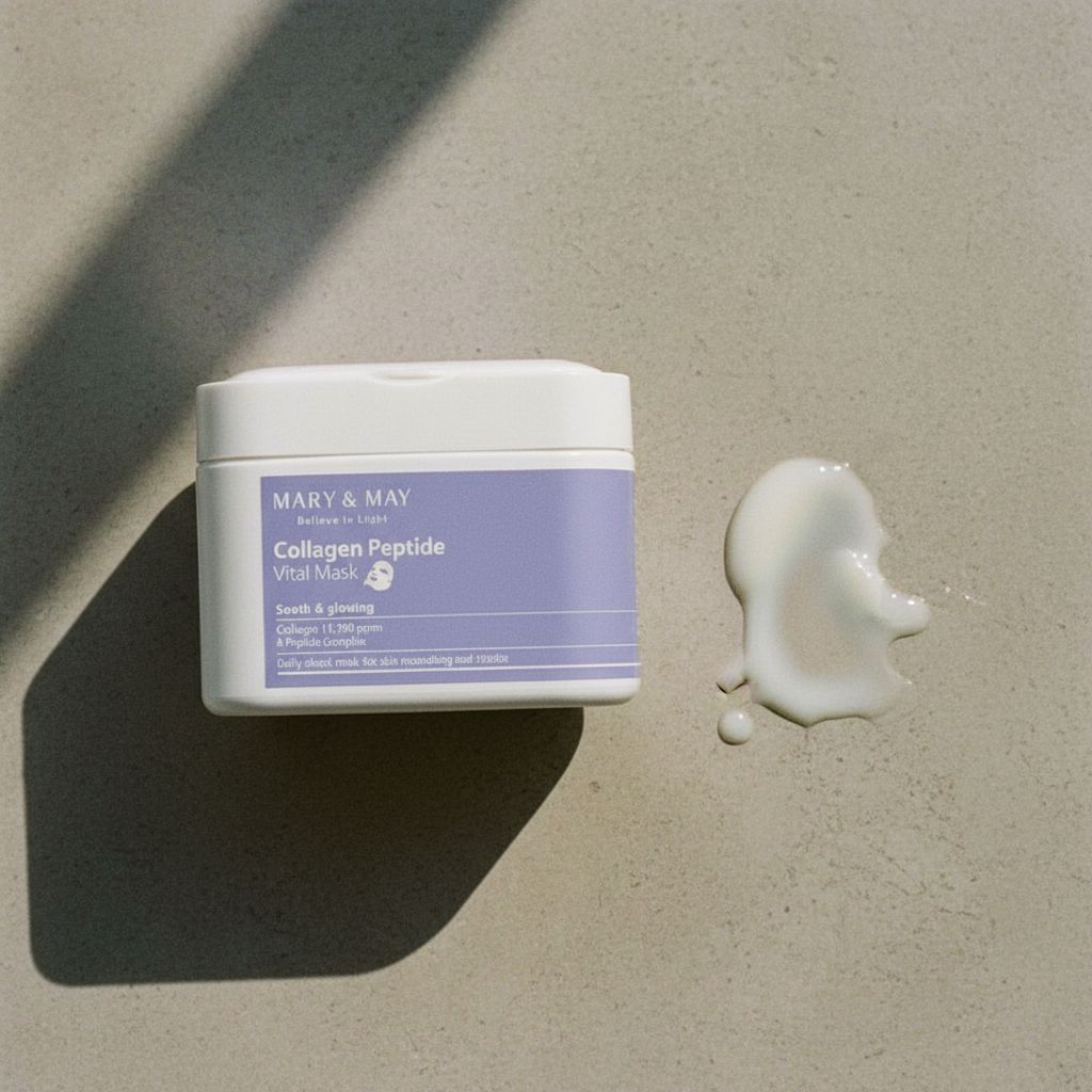 [Mary&May] (RENEW)Collagen Peptide Vital Mask — Masque revitalisant au collagène peptidé - texture