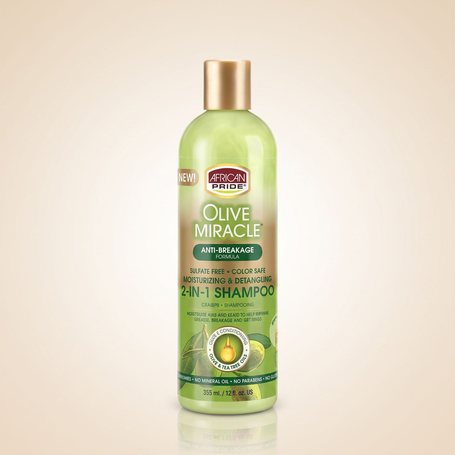 AP-OM Moisturizing & Detangling 2-in-1 Shampoo 355ml - hero