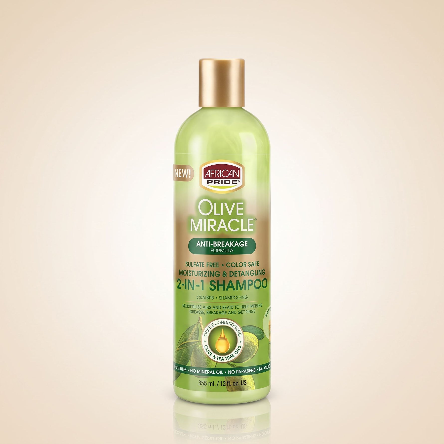 AP-OM Moisturizing & Detangling 2-in-1 Shampoo 355ml - hero