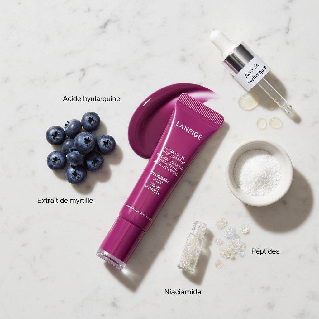 LANEIGE – Glaze Craze Tinted Lip Serum (Blueberry Jelly), 12g - ingredients
