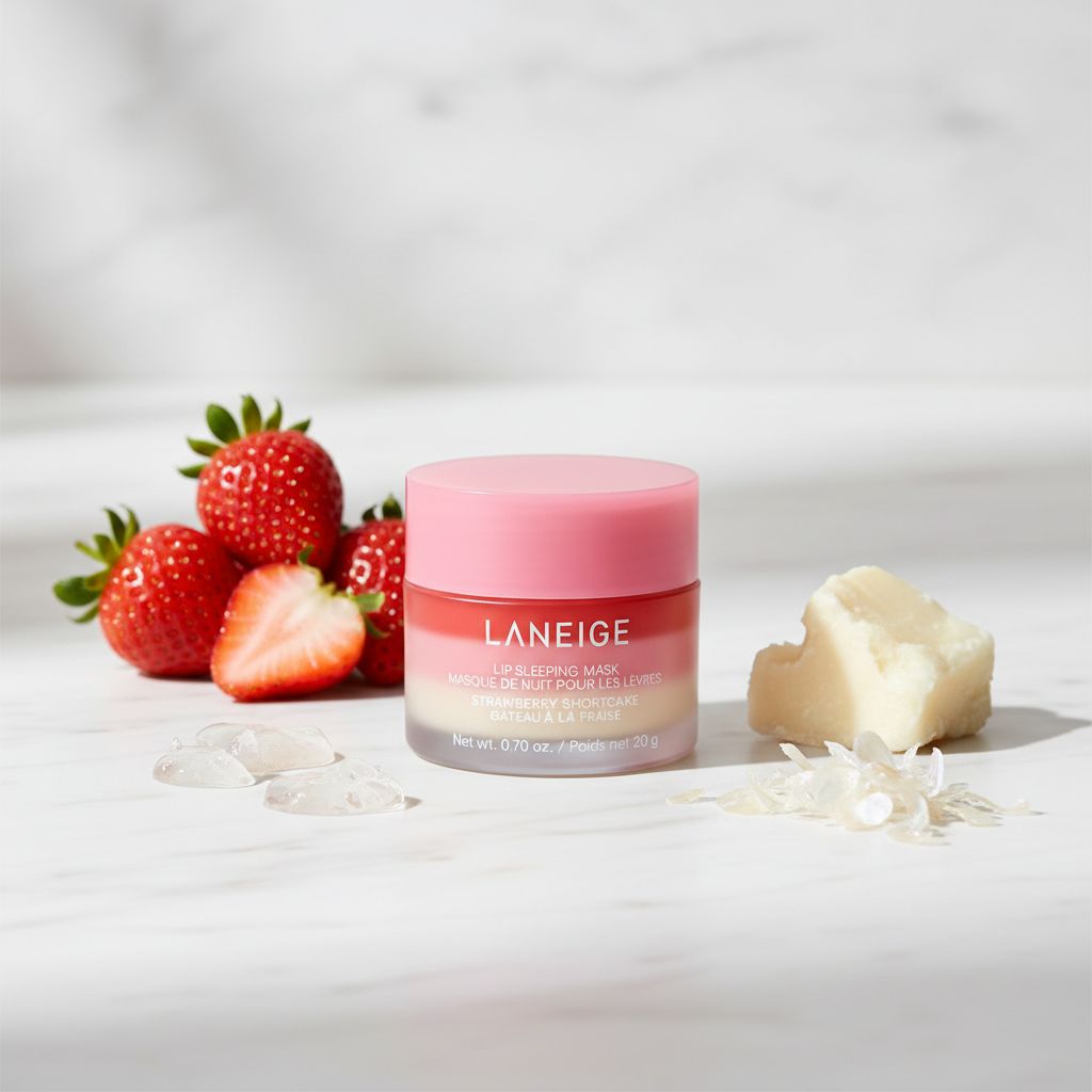 laneige strawberry shortcake lip sleeping mask 20g — Lèvres douces et hydratées la nuit - ingredients