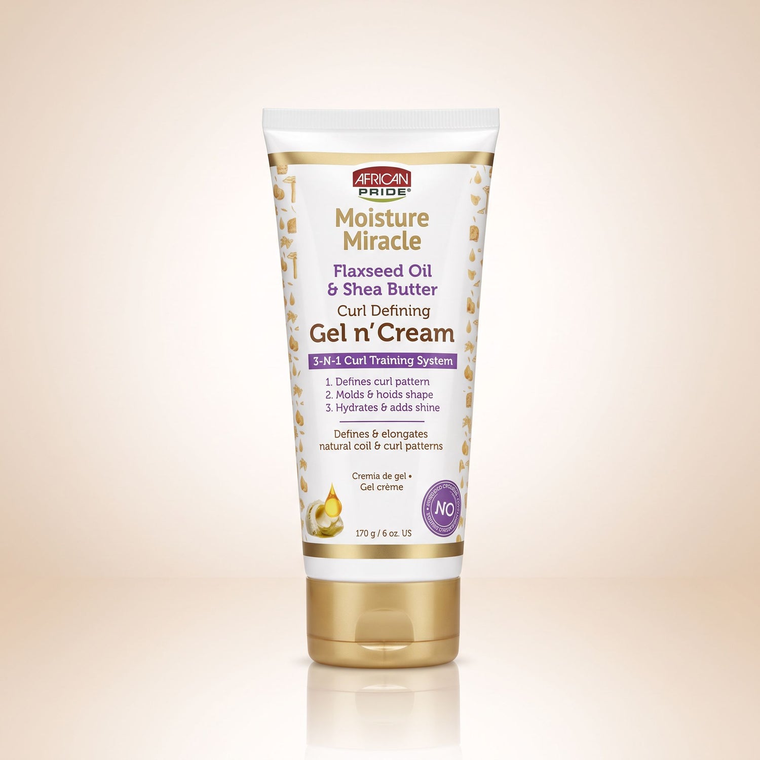 African Pride Moisture Miracle – Gel & Crème Définition Boucles (Gel n' Cream) 170g. - hero