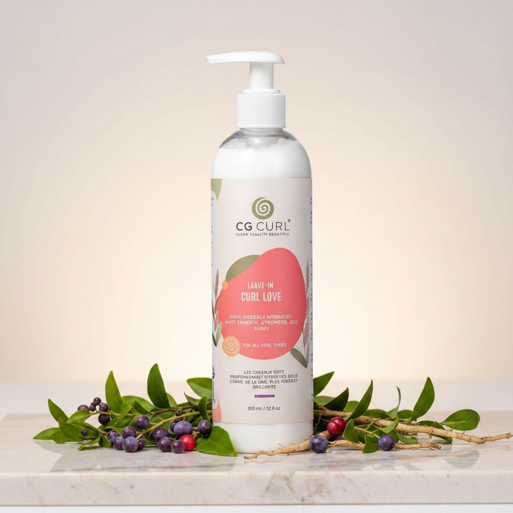 CG CURL – Soin Sans Rinçage Hydratant Boucles 355ml / 12oz (Leave-In Curl Love) - ingredients