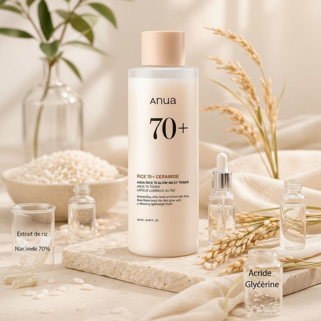 [ANUA(EU)] RICE 70 MILKY TONER 250ML (EU) - ingredients