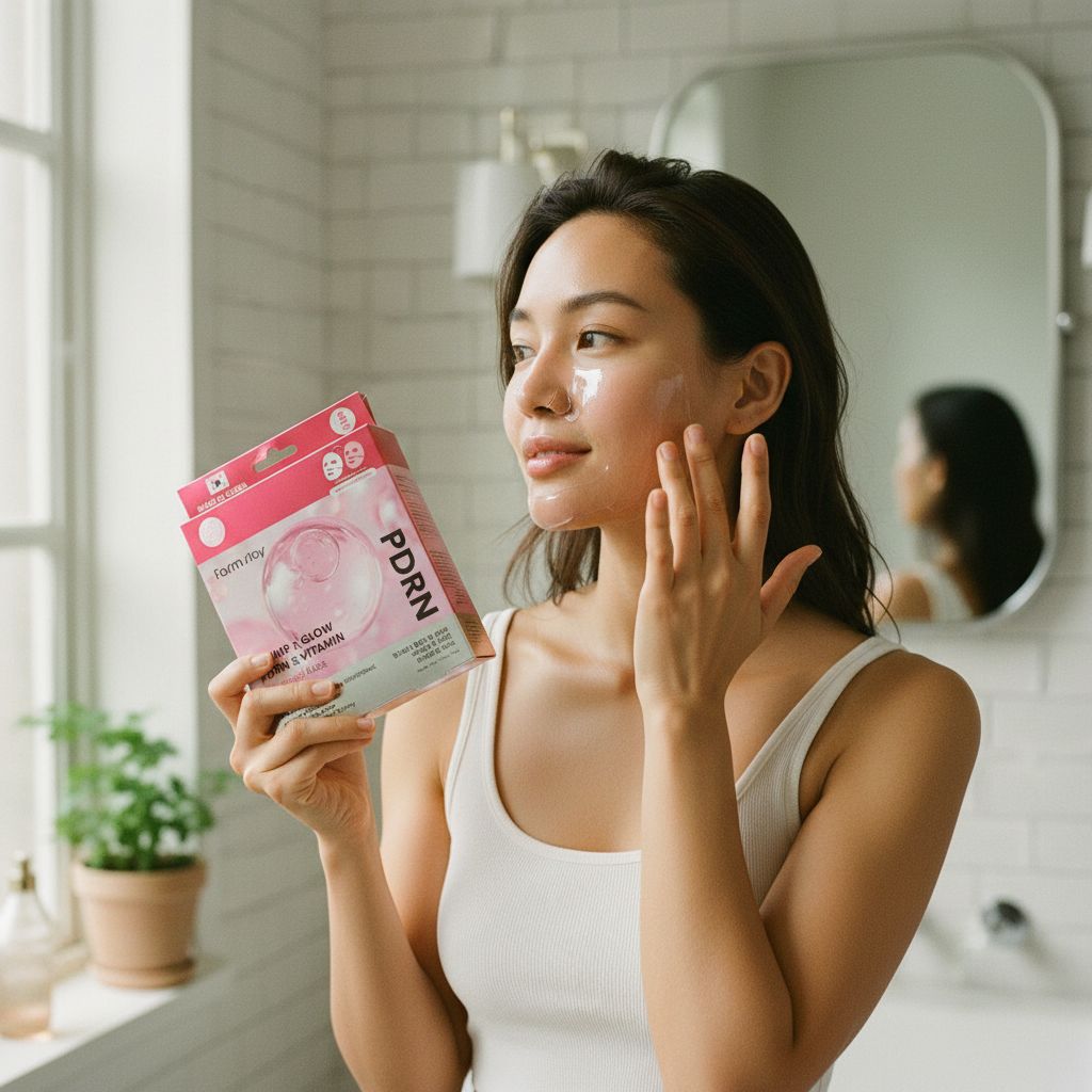 Farmstay - Plump x Glow PDRN & Vitamin Hydrogel Mask 1pcs — Hydratation intense et éclat instantané - lifestyle