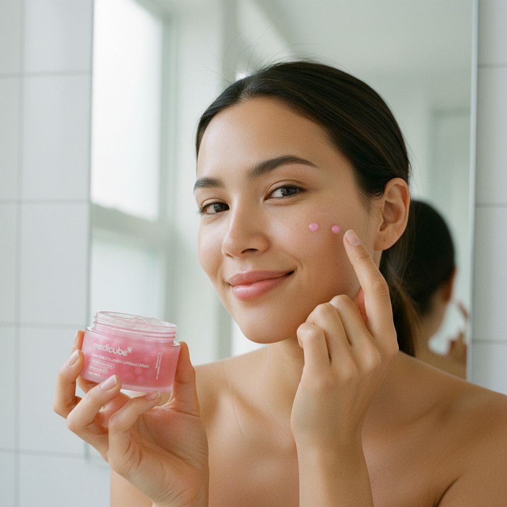 Medicube RENEW PDRN PINK COLLAGEN CAPSULE CREAM 55g - lifestyle