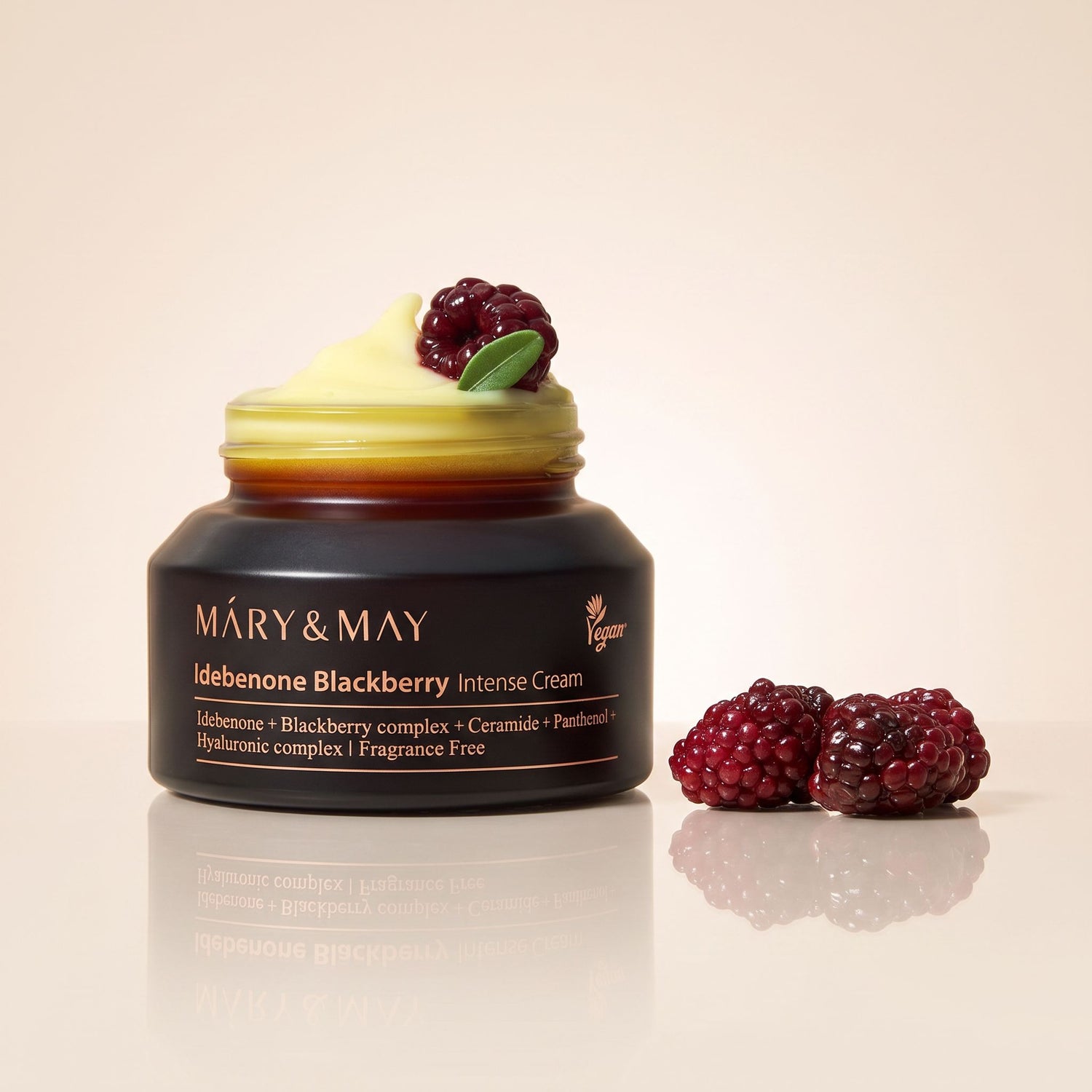 [Mary&May] (Renew) Idebenone + Blackberry complex intensive total care cream 70g — Soin intensif rajeunissant complet - hero
