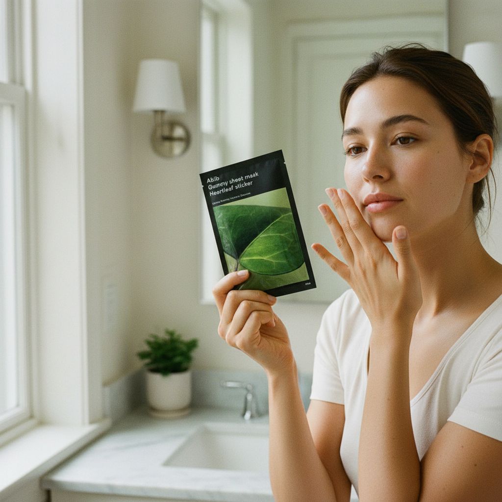 [Abib] [1ea] GUMMY SHEET MASK HEARTLEAF STICKER (2023) — Apaise et hydrate la peau - lifestyle