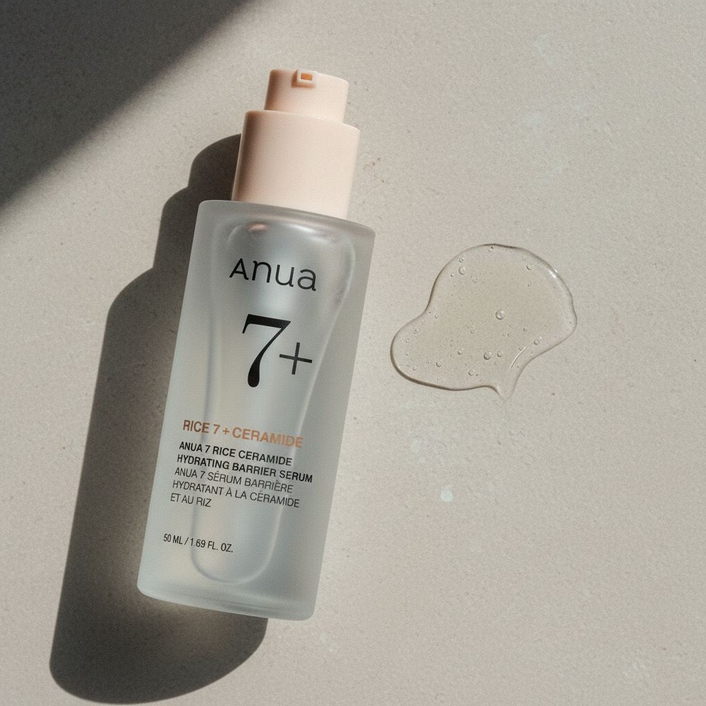 [ANUA] RICE 7 CERAMIDE HYDRATING BARRIER SERUM 50ml — Hydratation intense et protection cutanée - texture