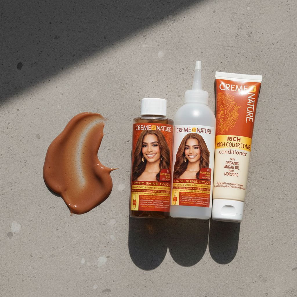 Creme of Nature Gel Hair Color Medium Warm Brown 7.3 - texture