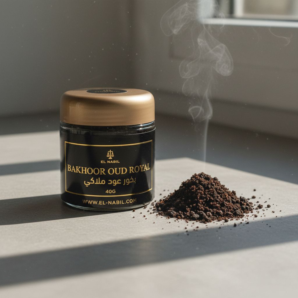 EL NABIL Bakhoor OUD ROYAL 40G - texture