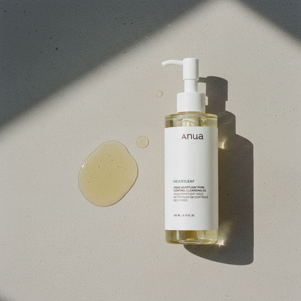 [ANUA] HEARLEAF PORE CONTROL CLEANSING OIL MILD 200ml — Huile nettoyante pores affinés - texture