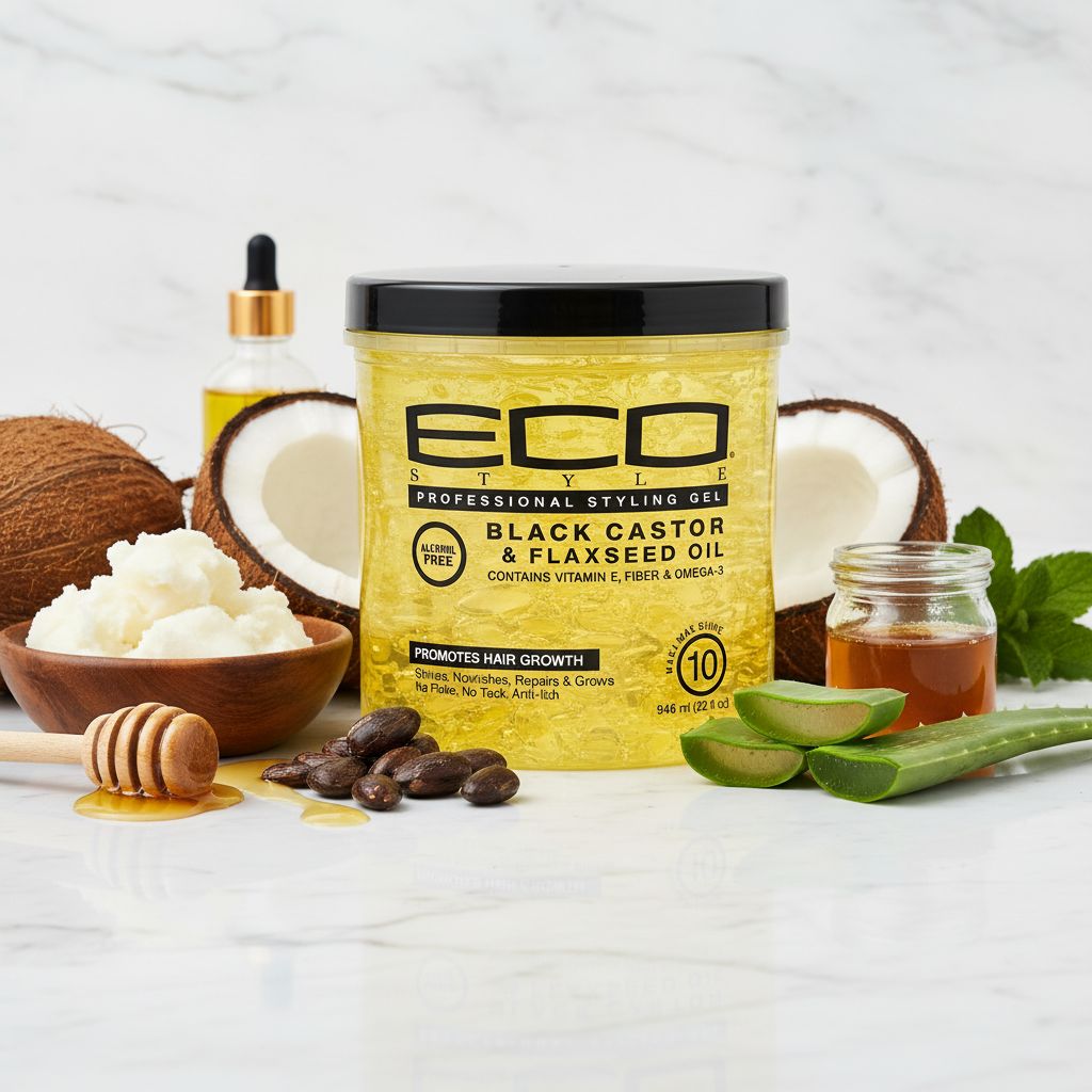 Eco Style Gel Ricin Noir & Huile de Lin 946 ml - ingredients