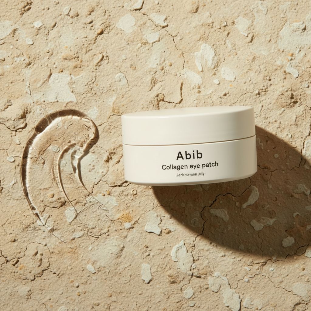 Abib Collagen Eye Patch Jericho Rose Jelly – Patchs Contour des Yeux Hydratants (60 patchs) - texture