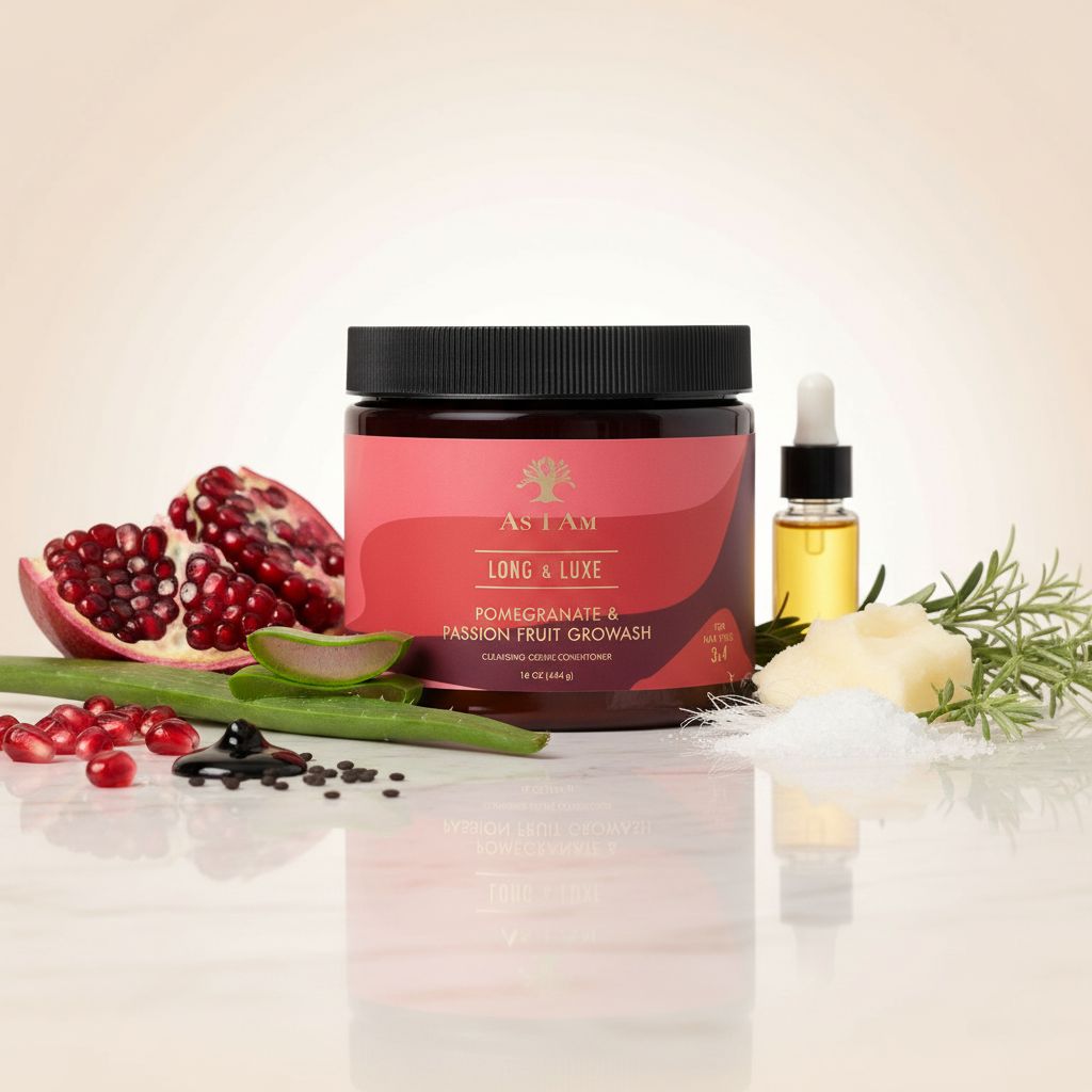 AS I AM Long & Luxe – Co-Wash Nettoyant & Croissance 16oz (GroWash) - ingredients