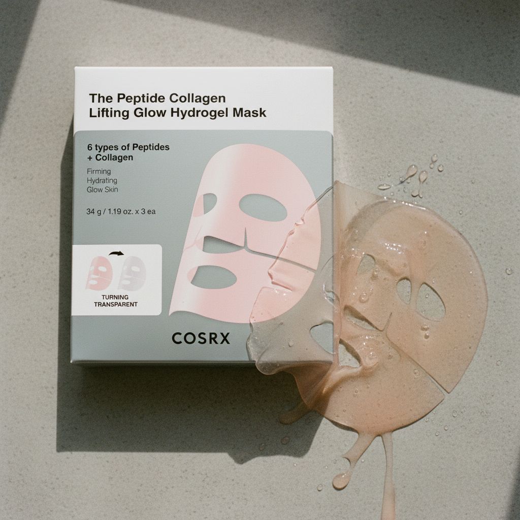 COSRX – The Peptide Collagen Lifting Glow Hydrogel Mask — Hydrogel tenseur éclat collagène - texture