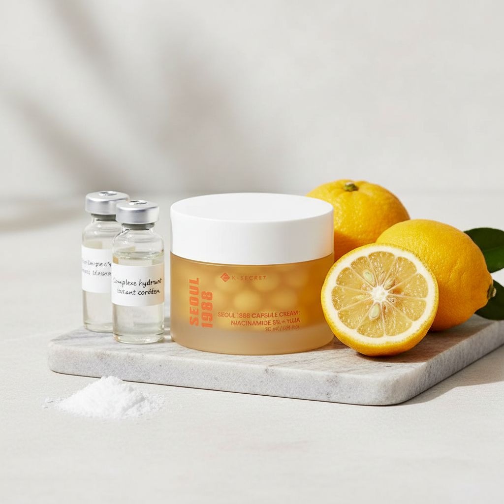 K-SECRET - Seoul 1988 Capsule Cream: Niacinamide 5% + Yuja — Éclat vitaminé et niacinamide - ingredients