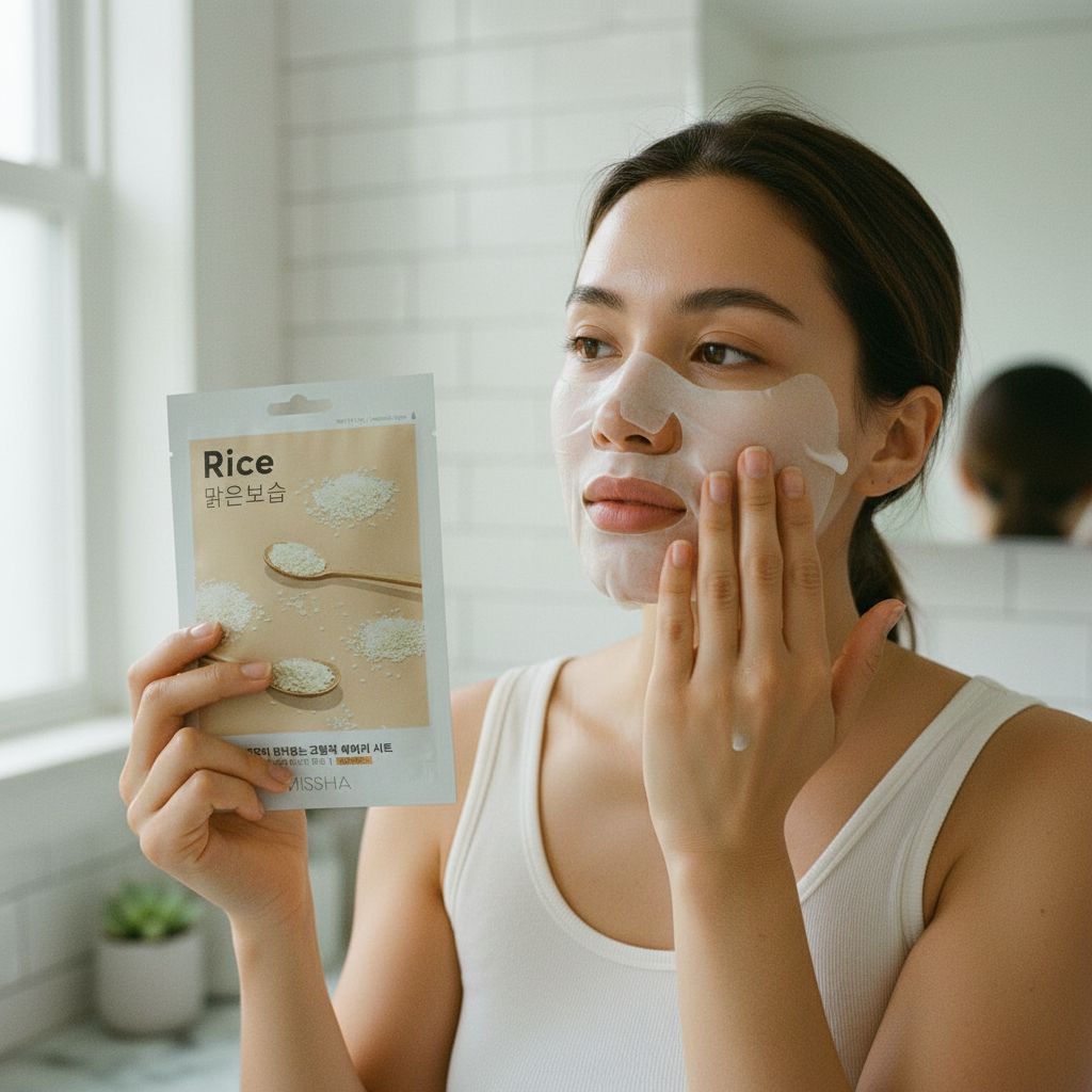 [MISSHA] AIRY FIT SHEET MASK [RICE] — Masque tissu hydratant au riz - lifestyle