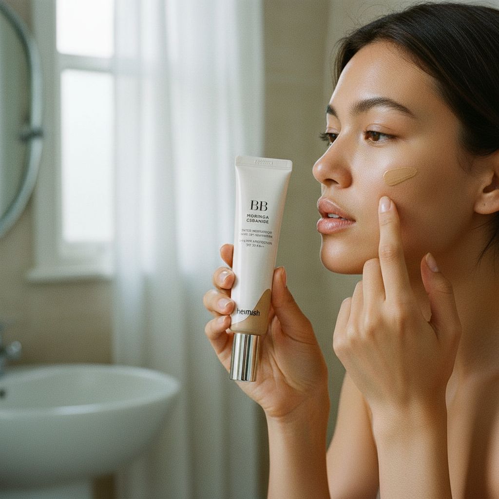 HEIMISH (EU) MORINGA CERAMIDE BB CREAM SPF 30 PA++ 28 TAN — Couvrance légère et protectrice - lifestyle