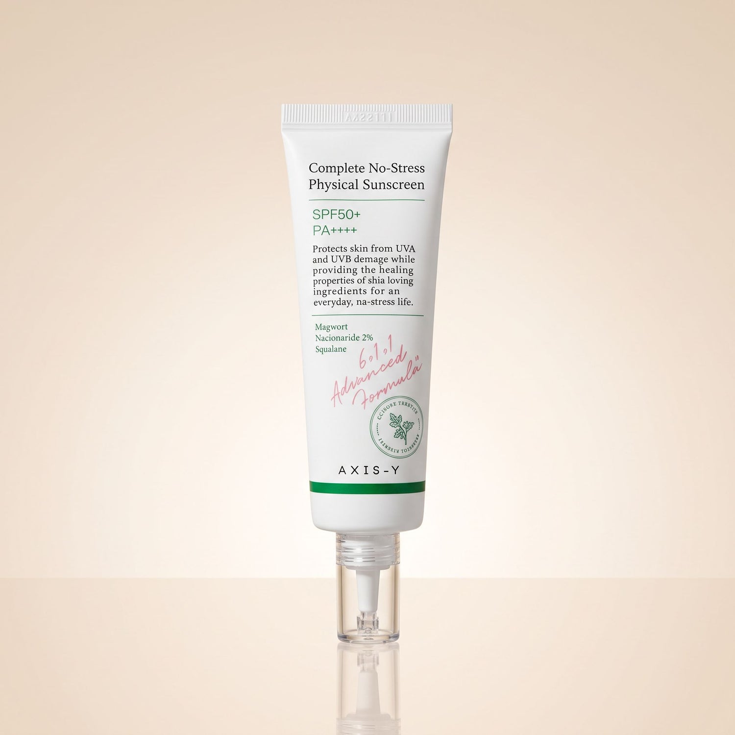 AXIS-Y Complete No-Stress Physical Sunscreen SPF50+ – Crème Solaire Minérale Apaisante 50 ml - hero