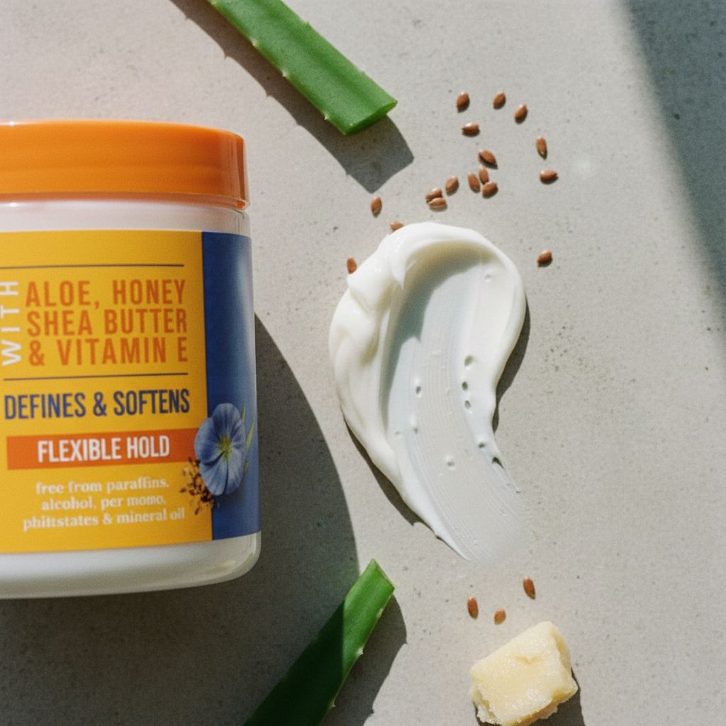 CANTU – Gel Crème Définition Boucles aux Graines de Lin 453g (FS Cream Gel) - texture