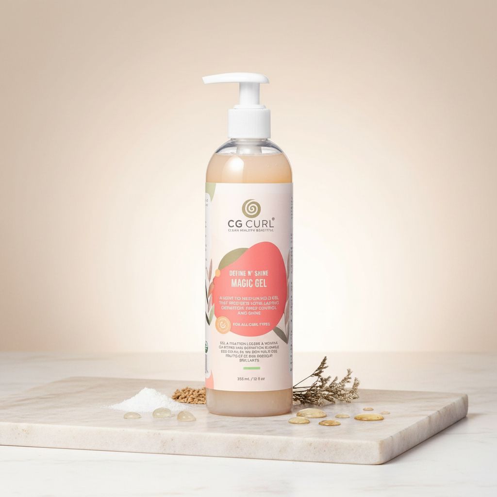 CG CURL – Gel Définition & Brillance Boucles 355ml / 12oz (Define N'Shine Magic Gel) - ingredients