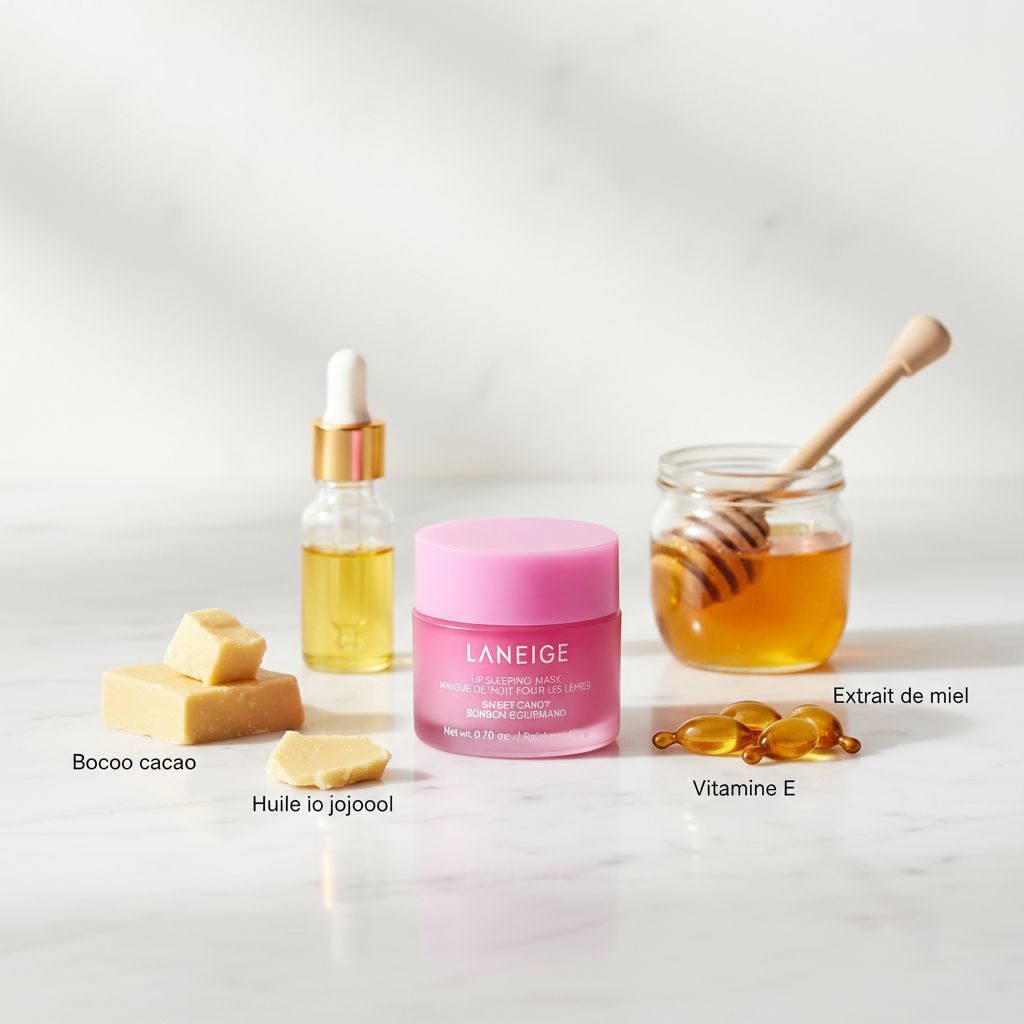 Laneige - Lip Sleeping Mask (Sweet Candy) 20g — Soin lèvres réparateur intensif nuit - ingredients