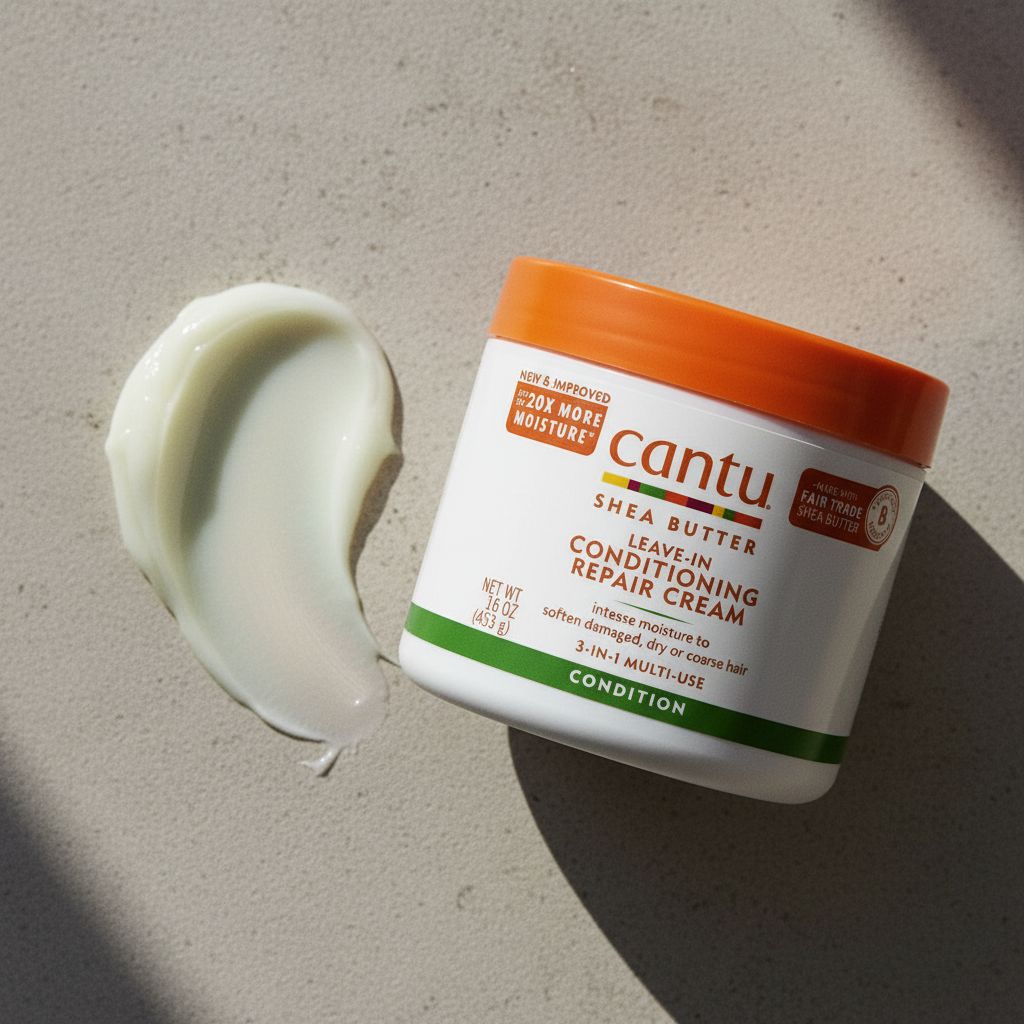 CANTU – Crème Sans Rinçage Réparatrice à l’Huile d’Argan 453g (Leave-In Conditioning Repair Cream) - texture