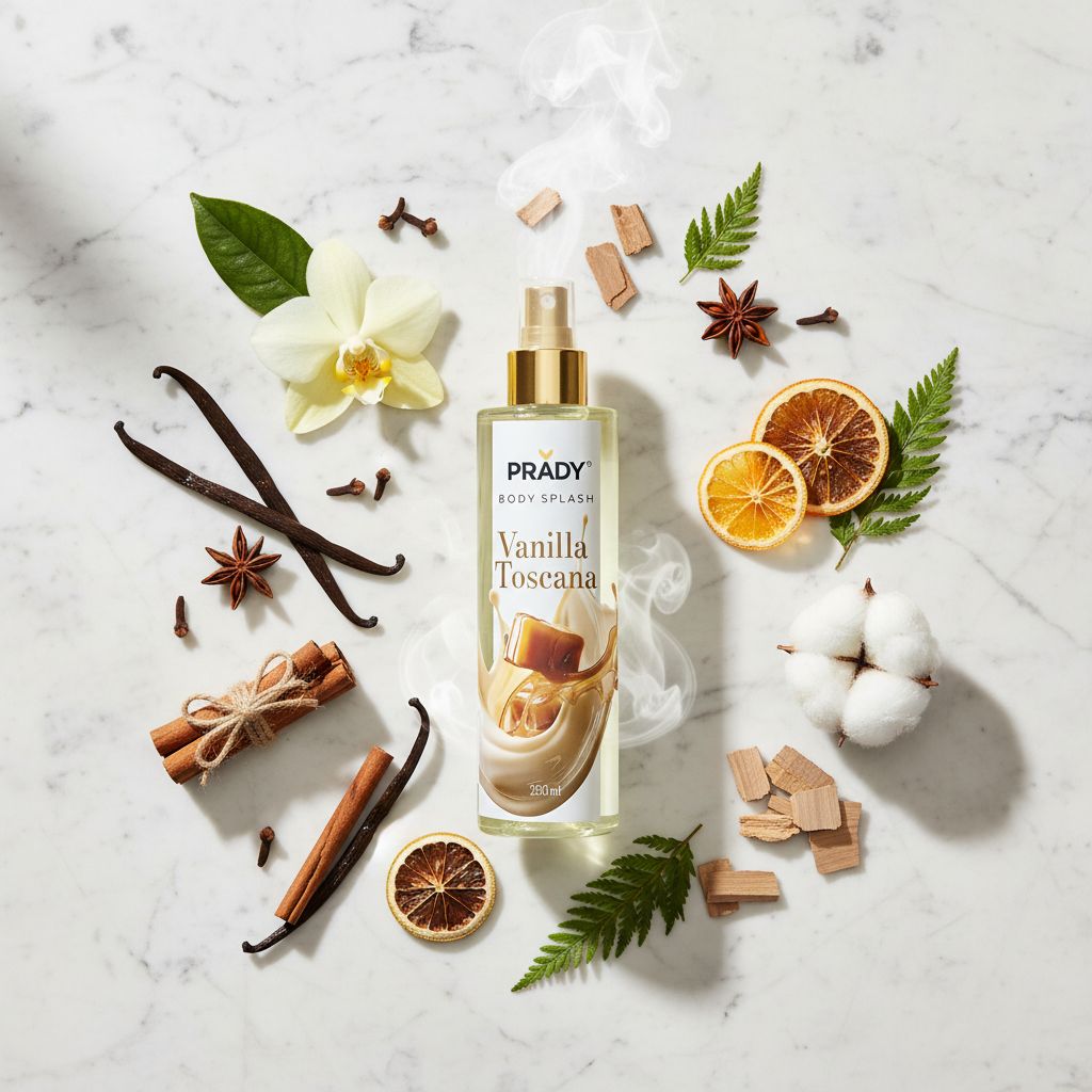 PRADY BODY SPLASH Vanilla Toscana 250ml - ingredients