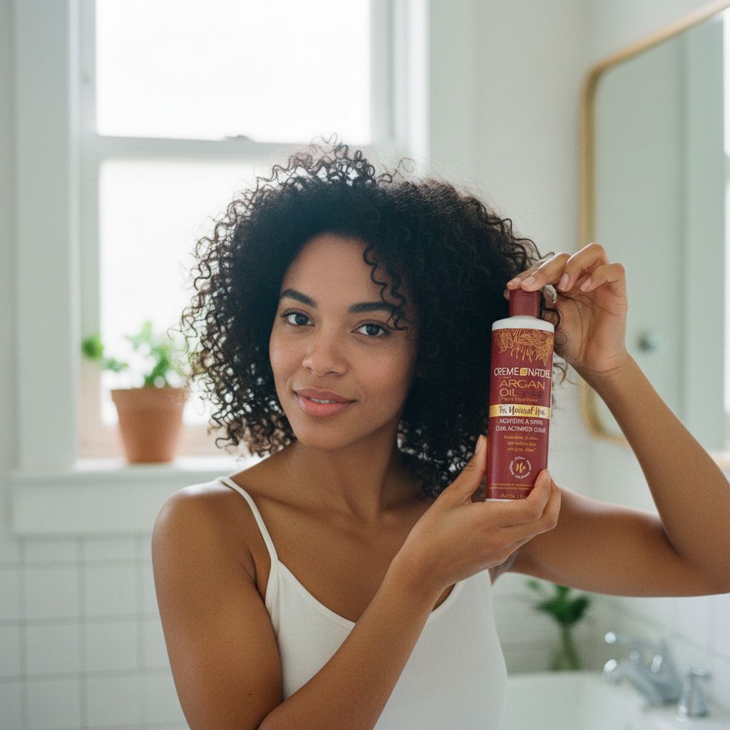 Creme of Nature – Activateur de Boucles Hydratation & Brillance à l’Huile d’Argan 354ml (Moisture & Shine Curl Activator Creme) - lifestyle