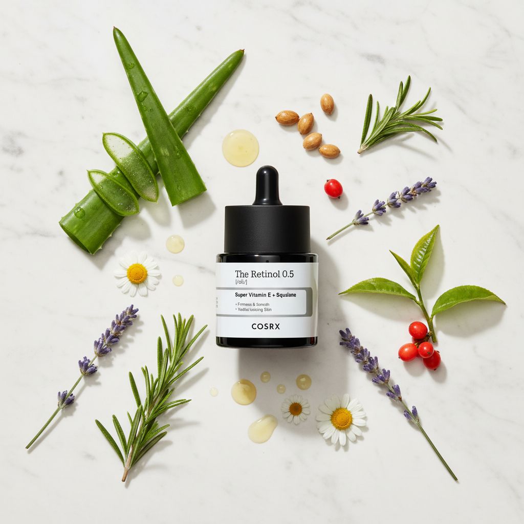 COSRX The Retinol 0.5 Oil – Huile Anti-Âge au Rétinol 20 ml - ingredients