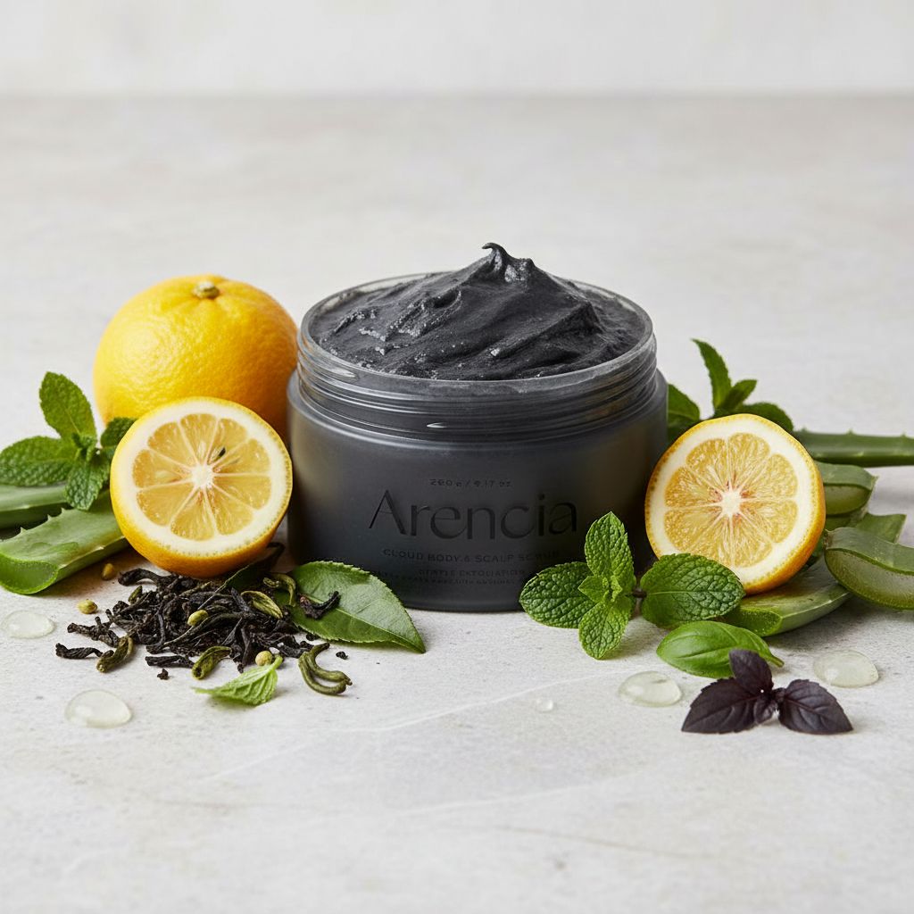 [ARENCIA] FRESH CLOUD SCRUB BLACK TEA & YUZU 260G - ingredients