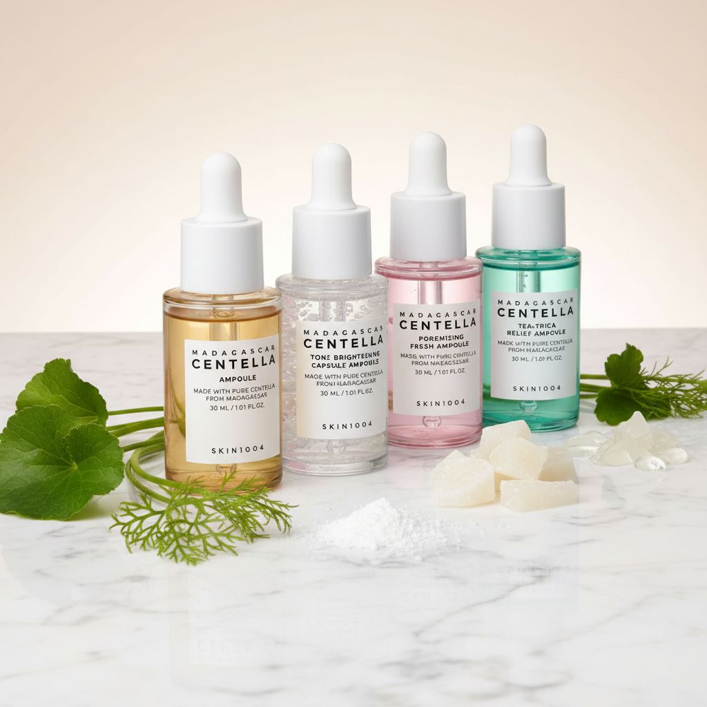 [Skin1004] Madagascar Centella Ampoule Kit (mini ampoule 4 types) — Sérums apaisants centella asiatica - ingredients
