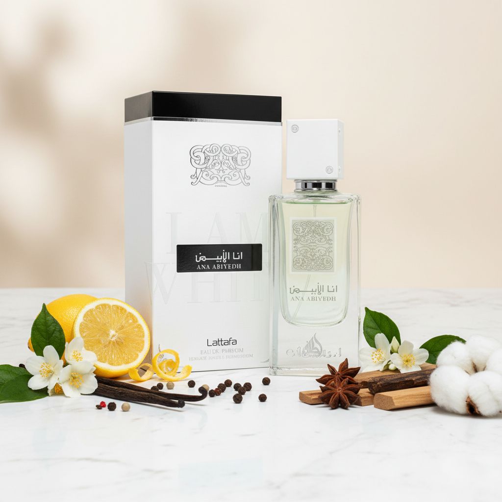 LATTAFA Ana Abiyedh Noir Eau de Parfum  - 100ml - ingredients