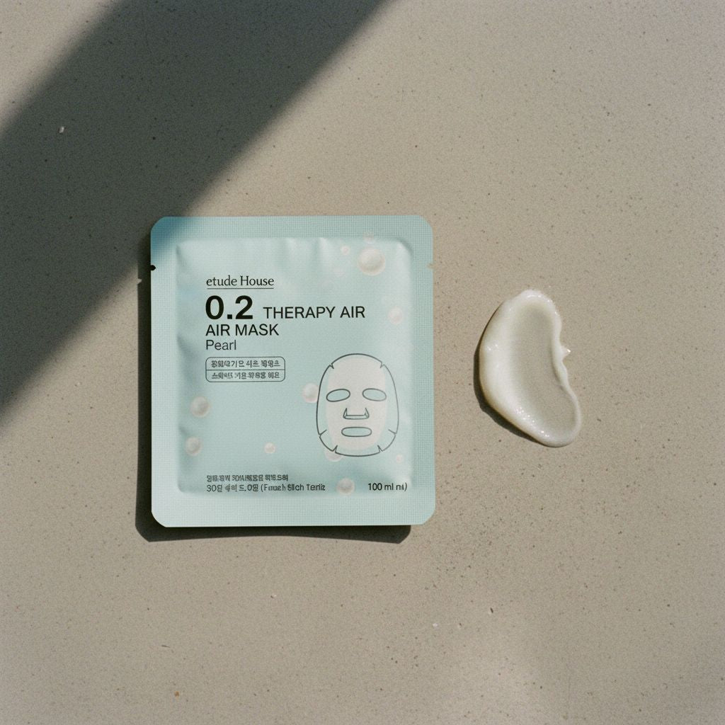 Etude House - 0.2 Therapy Air Mask Pearl — Masque ultra-fin peau lumineuse - texture