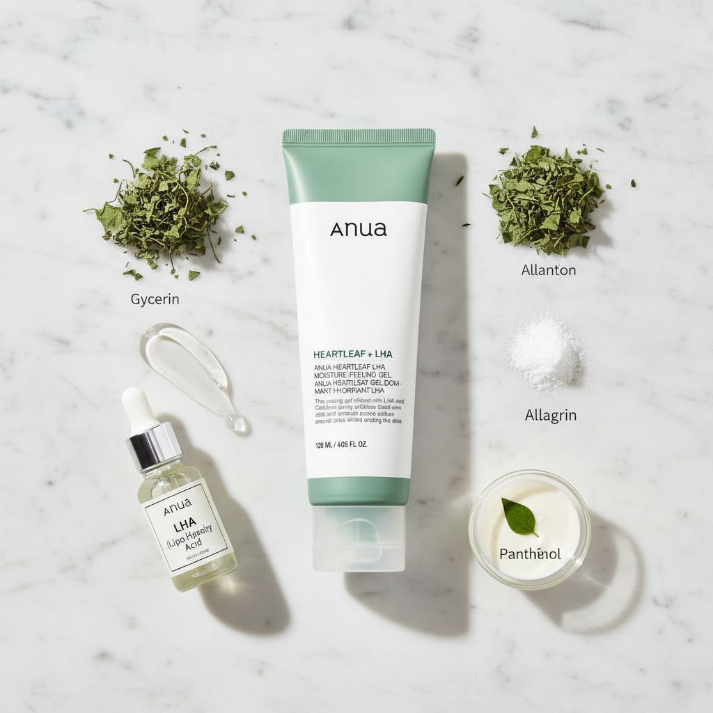 [ANUA(EU)] HEARTLEAF LHA MOISTURE PEELING GEL 120ML (EU) - ingredients