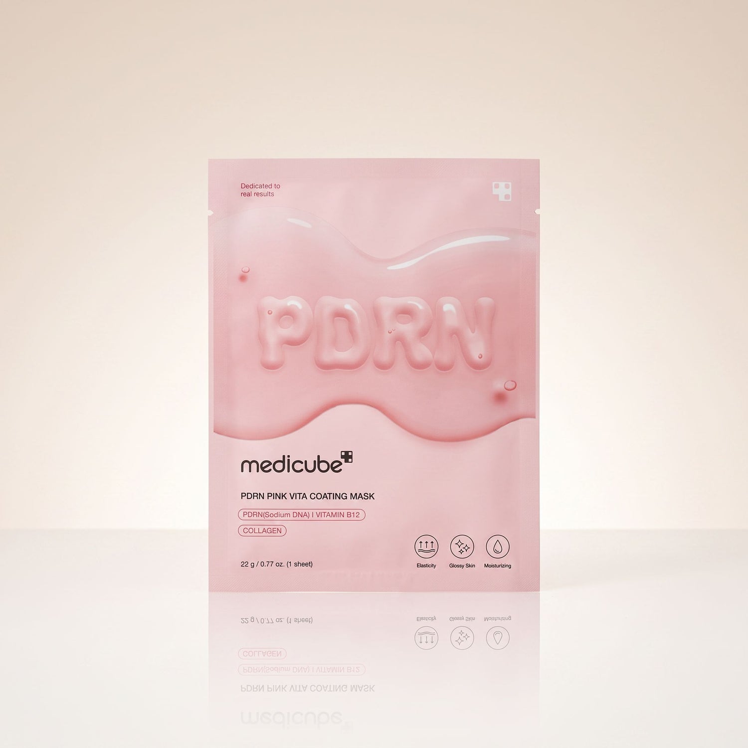 Medicube [EUP] PDRN PINK VITA COATING MASK 22G — Masque revitalisant peau éclatante - hero
