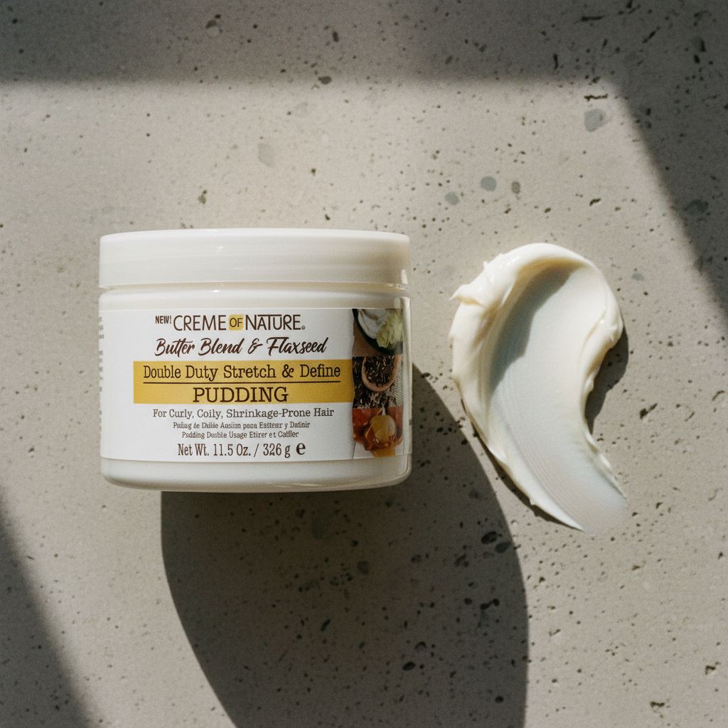 Creme of Nature – Pudding Définition Boucles Butter Blend & Flaxseed 11.5oz (BB&F Pudding) - texture