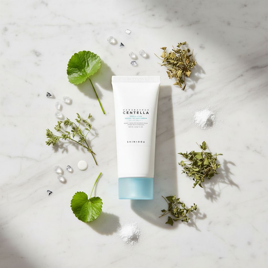 [Skin1004] Madagascar Centella Hyalu-Cica Water-Fit Sun Serum 100ml — Protection hydratante et apaisante - ingredients