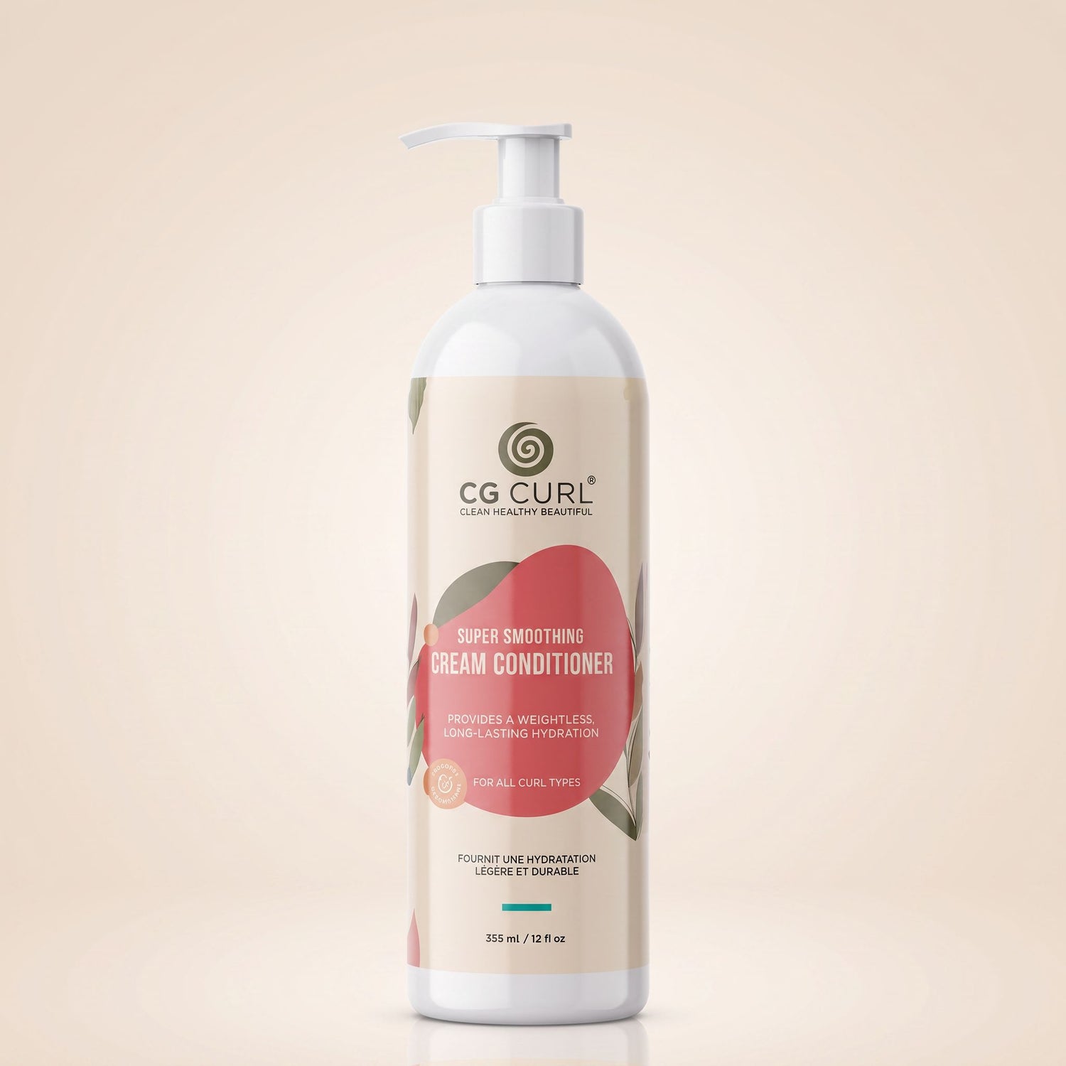 CG CURL – Après-Shampoing Crème Lissante Hydratante 355ml / 12oz (Super Smoothing Cream Conditioner) - hero