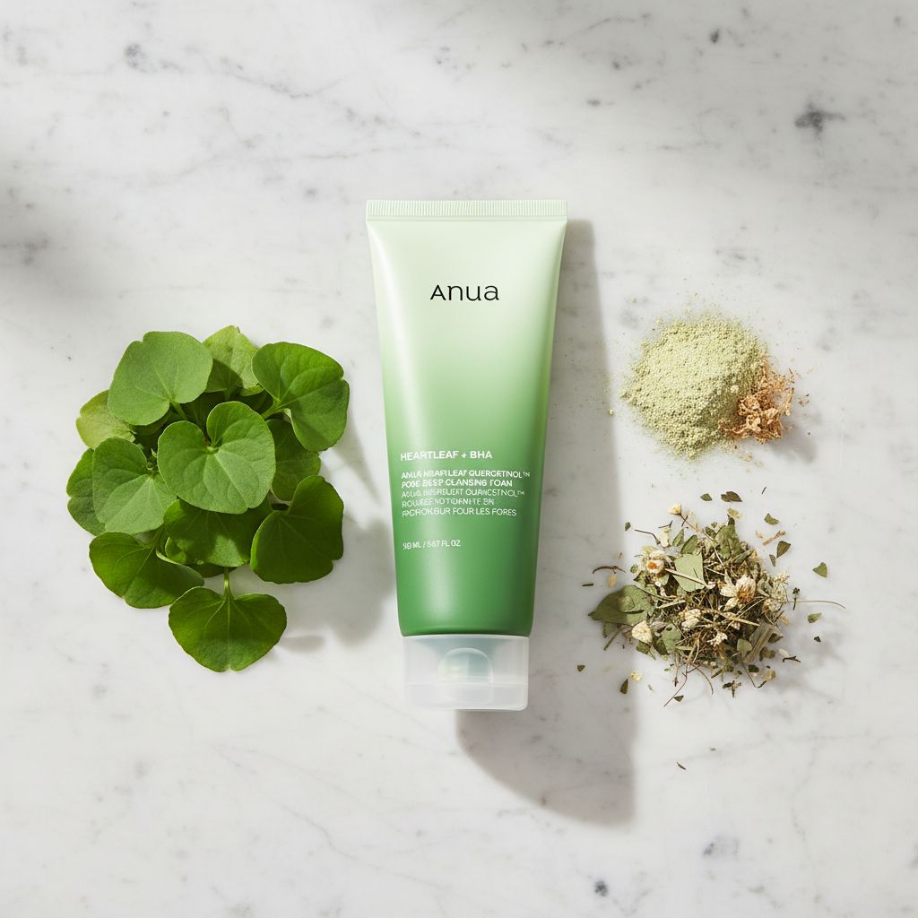 [ANUA(EU)] HEARTLEAF QUERCETINOL PORE DEEP CLEANSING FOAM 25ML (EU) — Nettoyage en profondeur des pores - ingredients