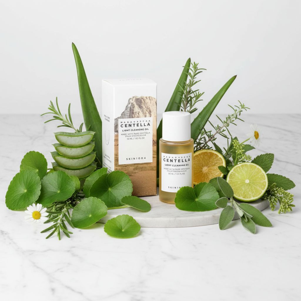 SKIN1004 Madagascar Centella Light Cleansing Oil – Huile Démaquillante Apaisante 30 ml - ingredients