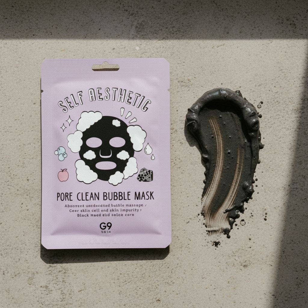 [G9] [G9] Self aesthetic Pore clean Bubble mask — Nettoyage en profondeur des pores - texture