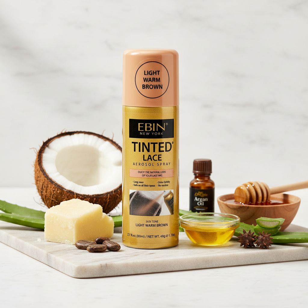EBIN Tinted Lace Spray Light Warm Brown 80ml - ingredients
